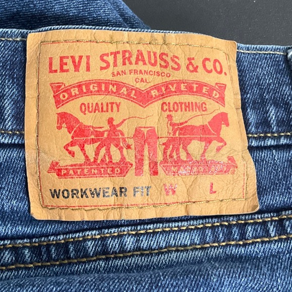 Levi's Men's Jeans Blue Wash Denim Workwear Fit‎ Casual Sz 44x31 - Picture 3 of 12